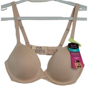 Maidenform Women's T Shirt Bra 34B Tan Convertible Adjustable
